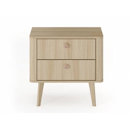 Stolik nocny z szufladami w stylu skandynawskim  VICOI